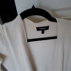 Theory Linen/Cashmere Long Cardigan